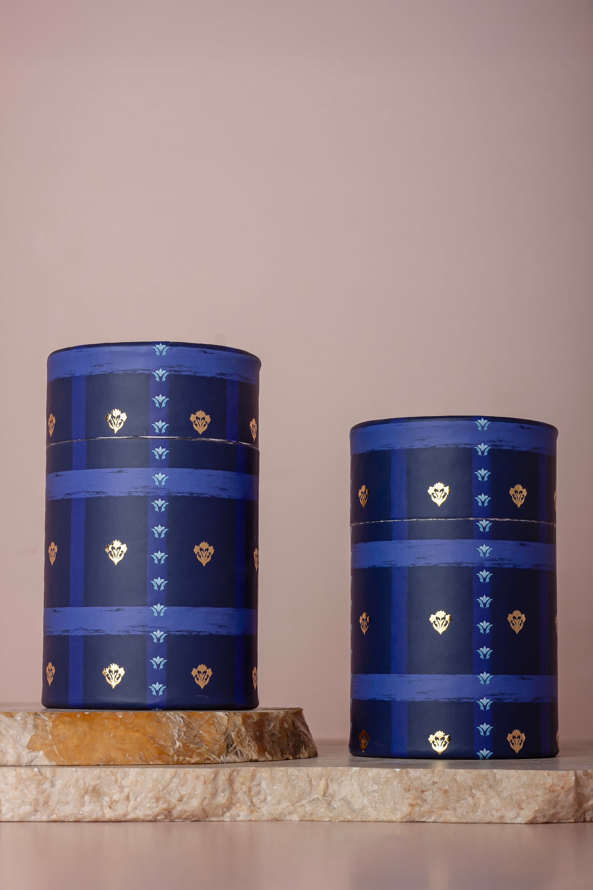 Royal Blue Paper Tube Jar - Pack of 10
