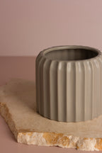Misty Grey Ceramic Planter