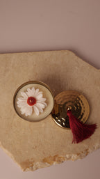 Hammered Scented Candle with Tassel