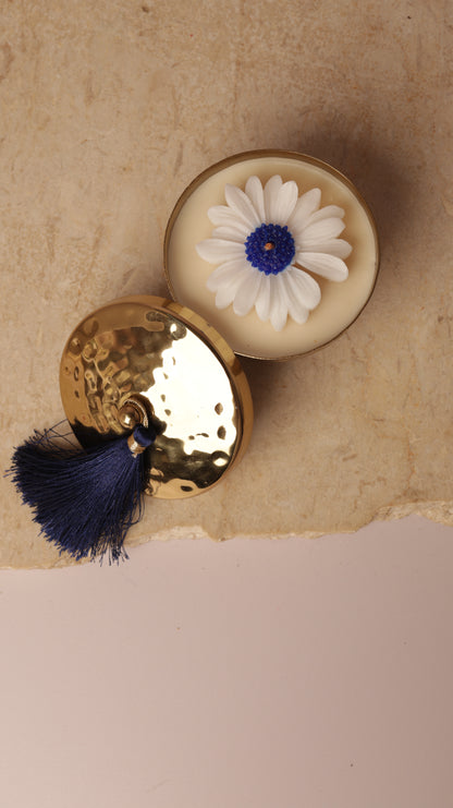 Hammered Scented Candle with Tassel