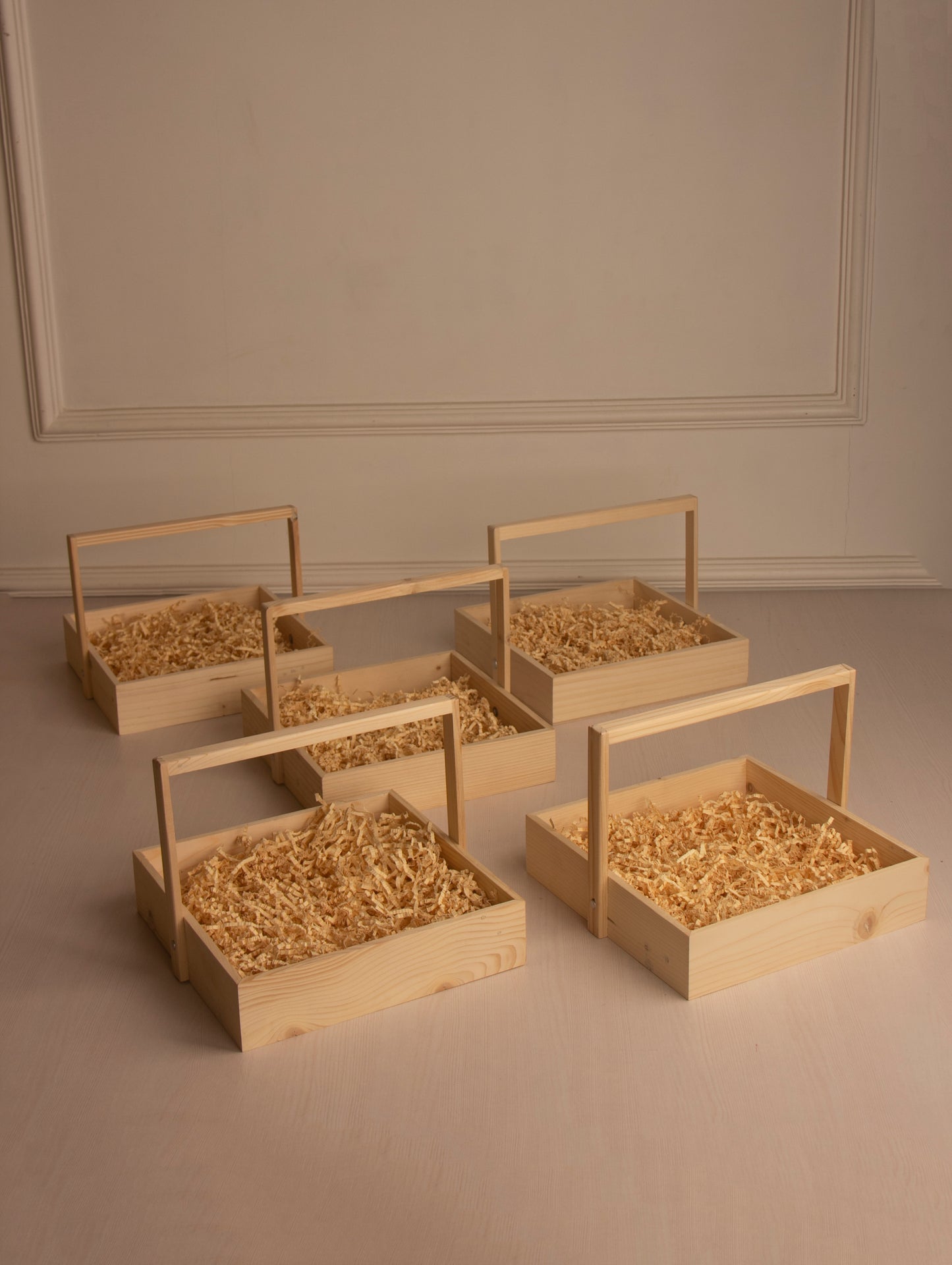 Pinewood Square Basket - 10 Inches