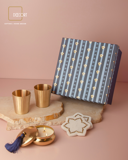 Royal Brass & Marble Gift Set