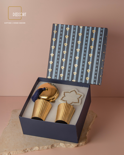 Royal Brass & Marble Gift Set