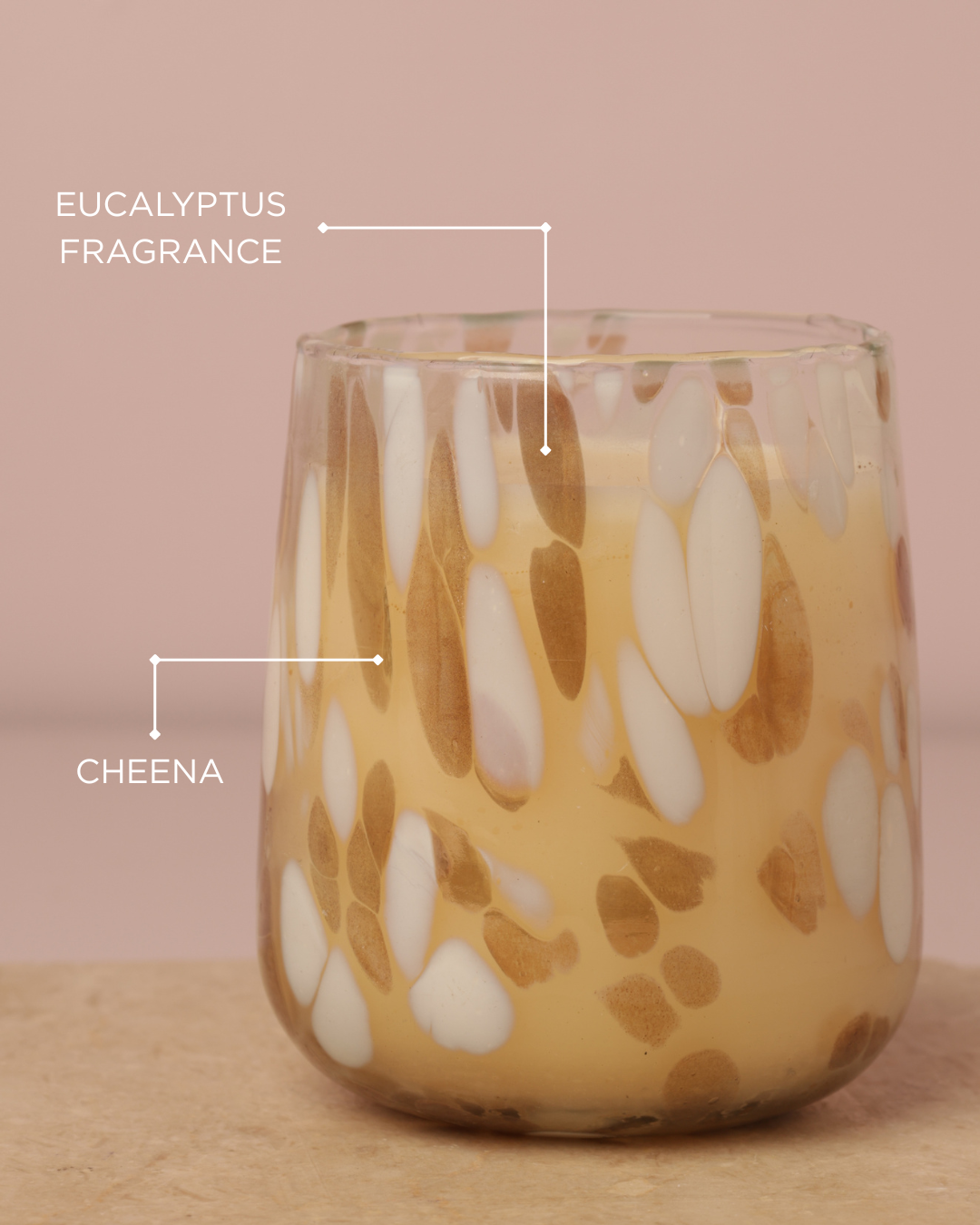 Gold Mosaic Double-Wick Candle