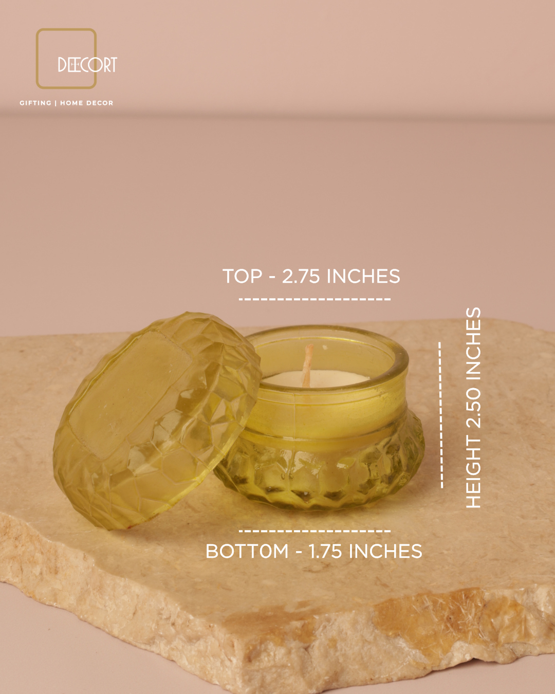 Olive Orchard Macaron Glass Candle