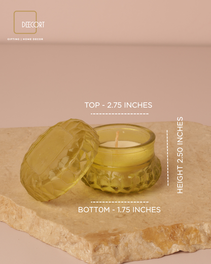 Olive Orchard Macaron Glass Candle