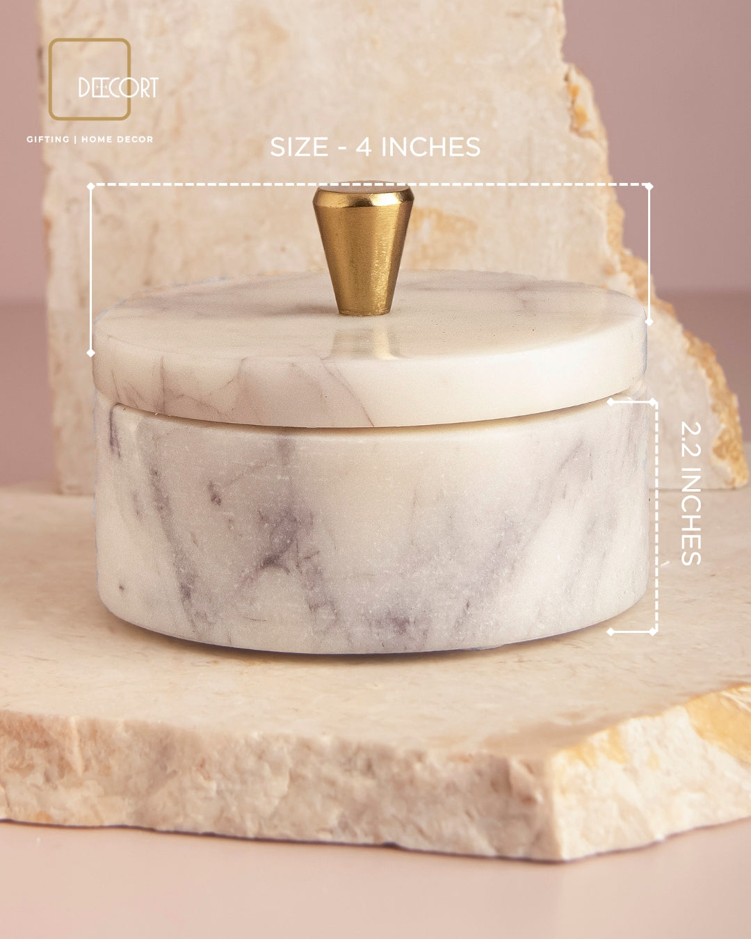 White Purple Marble Jar Double-Wick Candle