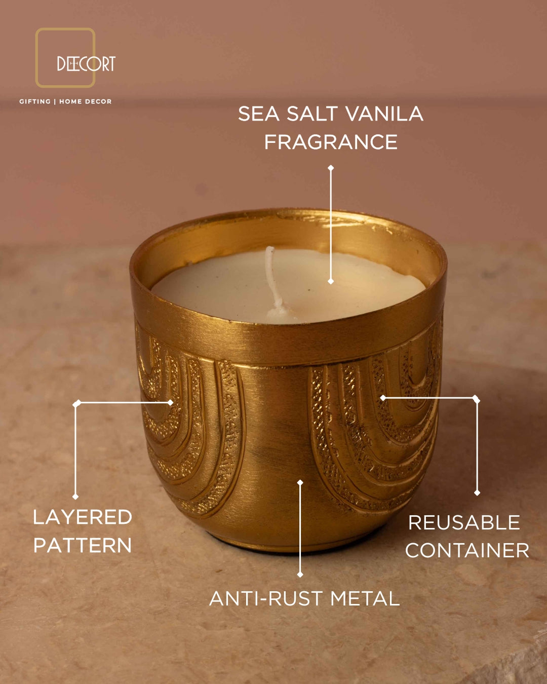 Urbane Gold Candle