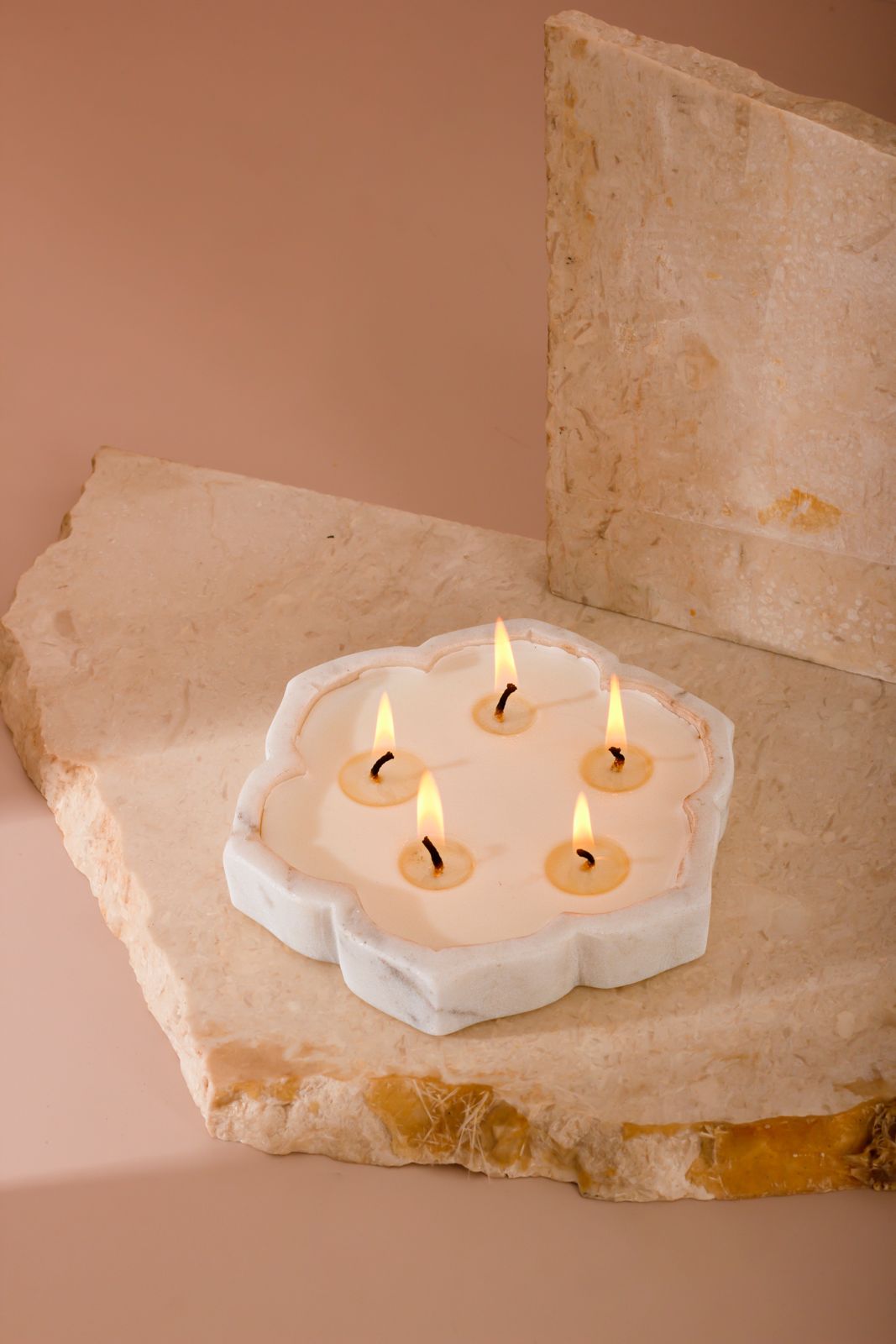 Marble Infinity Urli Scented Candle - Multiwick